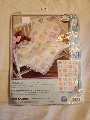 Dimensions ABC Baby AFGHAN Counted Cross Stitch Kit Dated 2006 - Image 1 of 4