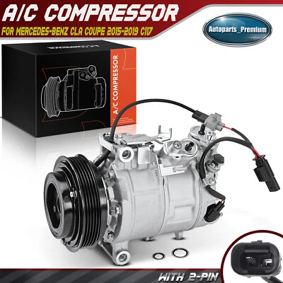 AC Compressor w/ Clutch for Mercedes-Benz X156 GLA250 GLA45 AMG C117/C118 CLA250 - Image 1 of 4