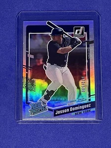 2023 Donruss Rated Prospect Career Stat Line #89 Jasson Dominguez 72/500 Yankees - Picture 1 of 2