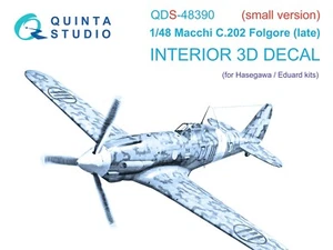 Quinta QDS-48390 3D Interior Decal - Macchi C.202 Folgore Late (Hasegawa) 1/48 - Picture 1 of 7