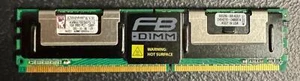 Kingston KVR667D2D8F5/1G DDR2 1GB 2RX8 PC2-5300F Memory Module - Picture 1 of 4
