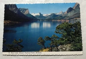 St. Mary Lake, Glacier National Park, Montana. Postcard (C3) - Picture 1 of 2