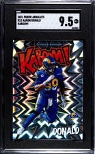 AARON DONALD Kaboom Insert Card #K11 SGC 9.5 2021 Panini Absolute Football