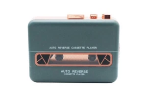 Class Portable Walkman Cassette Player With Headphones - Green/Gold C7 - Picture 1 of 7