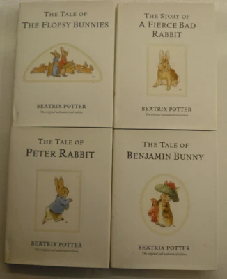 4 Beatrix Potter, Benjamin Bunny, Peter / Fierce Bad Rabbit, Flopsy Bunnies 2002 — 第 1/4 张图片