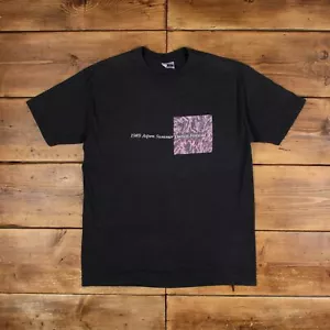 Vintage Hanes Single Stitch T Shirt Graphic XL 80s USA Made 50/50 Grey Tee - Picture 1 of 7