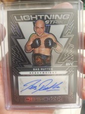 BAS RUTTEN - UFC OBSIDIAN LIGHTNING STRIKE. AUTO. OL-BSR. 2023 PANINI CHRONICLES
