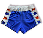 W.A. Goodman & Sons Vintage 1980s Basketball Blue Orange White Shorts (34) *RARE