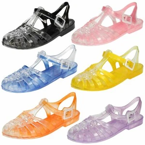 Ladies Spot On Closed Toe 'Jelly Shoes' - Picture 1 of 55
