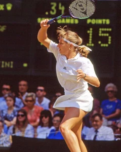 Tennis Champion STEFFI GRAF Glossy 8x10 Photo Print 1991 Wimbledon Poster  - Picture 1 of 1