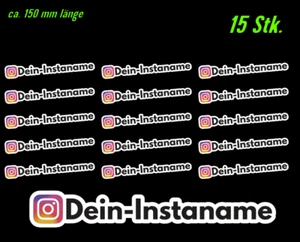 15 adesivi auto il tuo nome Insta social network URL Instagram Insta sticker - Foto 1 di 2
