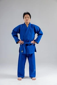 Judo Uniform 600gr Gi Pants Belt BLUE DoubleWeave Quality Cotton Sporting Goods - Picture 1 of 24