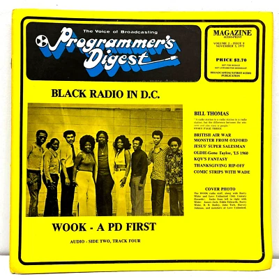 Programmer's Digest Vol. 2 Issue 9 November 5, 1973 Vinyl Records 1st Press - Image 1 of 4