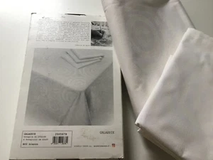 Mirabello Carrara Tovaglia Bianca 150X180 + 6 Tovaglioli 100% Cotone Alta Qualit - Foto 1 di 4