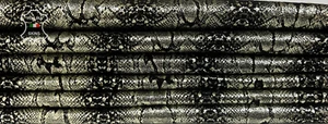 METALLIC LIGHT GOLD SNAKE PRINT On Soft Goat Leather 2 skins 10+sqf 0.8mm #B7851 - Picture 1 of 7