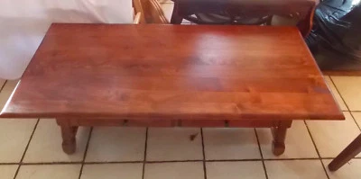 MId Century Cherry Coffee Table with Drawers  (CT25) - Image 1 of 4