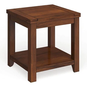 Furniture of America Liard 23,5 pollici Tavolo rettangolare in legno di ciliegio scuro - Foto 1 di 8