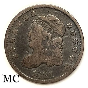 1831 Capped Bust Half Dime. Very Nice Type Coin. Scratches. Bargin Price - Picture 1 of 2