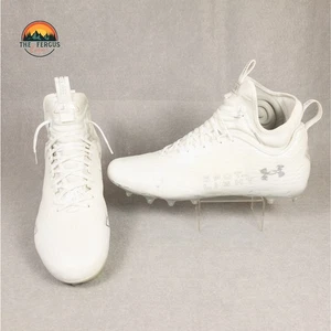 NWOB Under Armour Spotlight Cleats Lux MC 2.0 White Football 3026480-100 Men 16 - Picture 1 of 15