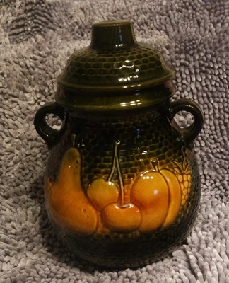 Rumtopf mit Deckel  grün Scheurich  Keramik  821-32 W. Germany 70er Jahre - Bild 1 von 4