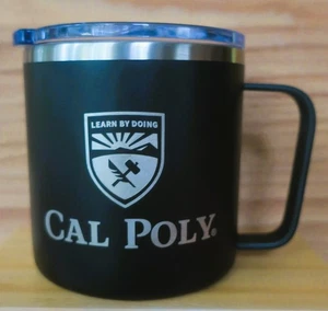 CAL Poly 10 oz. Taza de café aislada "Aprende haciendo" San Luis Obispo, CA - Imagen 1 de 4