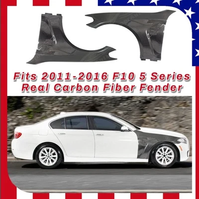 Panel guardabarros de refrigeración frontal de fibra de carbono real estilo M 11-16 para BMW Serie 5 Foto 1 de 4