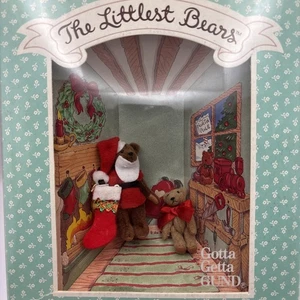 Gund The Littlest Bears #7010 Santa Claus & Elf - Imagen 1 de 6