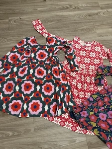 3 PCS Hanna Andersson Girls 10/12 Dress Lot - Picture 1 of 3