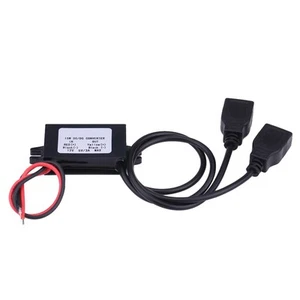 3A DC 12V-DC 5V Dual USB Charger Adapter Converter Module For Car Motorcycle - Picture 1 of 9