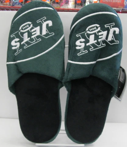 NEW YORK JETS SLIPPERS ADULT SMALL Cover