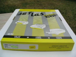 200 FEUILLES X 16 ETIQUETTES ADHESIVES (105 x 37 mm) A IMPRIMER - Photo 1/1