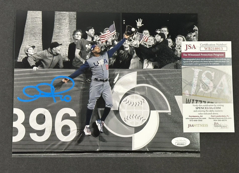 Adam Jones Signed 8x10 World Baseball Classic Photo Autographed Auto ~ JSA COA - Image 1 of 1