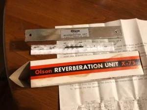 OLSON REVERBERATION UNIT X-75 NEW Radio Organ Guitar Amplifier Amp Reverb Device - Picture 1 of 4