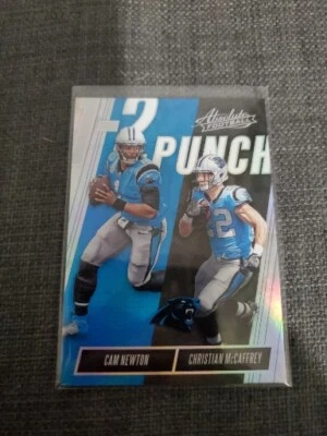 2018 Panini Absolute 1-2 Punch Insert #OTP-CC Cam Newton NM - Image 1 of 2