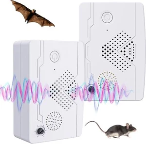 2 Pack Ultrasonic Bat Repellent for Indoor & Outdoor Pest Control - Picture 1 of 5