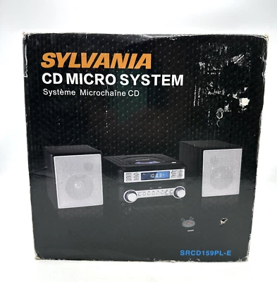 Sylvania Hi-Fi Micro AM/FM Radio Stero-CD MIcro System Model #SRCD159PL-E - Image 1 of 4