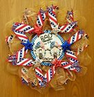 4th Of July Day/Motorcycle Pancake Wreath