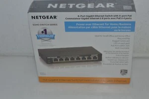 Switch Gigabit Ethernet Netgear GS308P 8 Ports Neuf (QSL94) - Photo 1/3