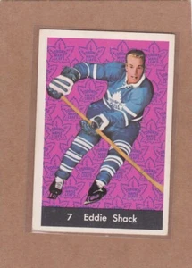 Parkhurst Hockey Eddie Shack 1961-62 #7 hojas de arce en muy buen estado *A32631 - Imagen 1 de 1