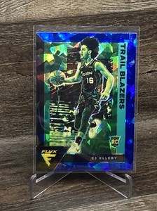 2020-21 Panini Flux  CJ Elleby Blue Cracked Ice PRIZM #244 Rookie Card