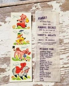 Swift’s Meats For Babies juniors PROMO free ANIMAL DECALS w/ purchase giveaway - Picture 1 of 4
