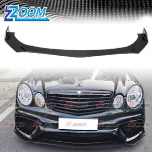 Carbon front spoiler lip front attachment for Mercedes E-Class W211 year old 2006 - Picture 1 of 9