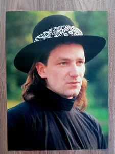U2 BONO Original Vintage 1980's Small Poster - Picture 1 of 4