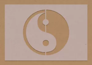 Plantilla Yin Yang Geometría Sagrada A6 A5 A4 A3 Yoga Hippy - Imagen 1 de 1