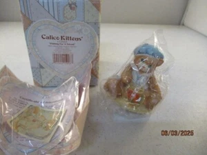 Enesco Calico Kittens "Fishing For A Friend" #112453 1994 Excellent Condition - Picture 1 of 2