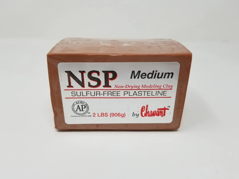Chavant NSP Medium (Brown) 2 Lb Brick - Image 1 of 1