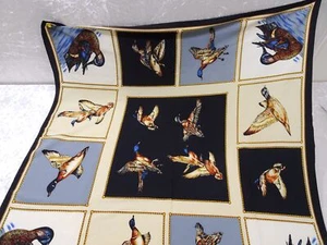 Constantino ROM Design Écharpe en Soie Foulard Canards - Vintage - 85,5 CM X - Bild 1 von 8