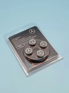 1 set 4 x original Mercedes Benz valve caps valve caps also for RDK NEW - Picture 1 of 3