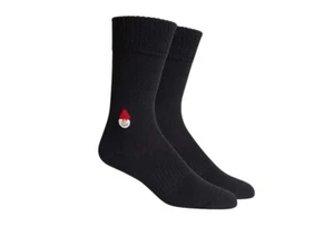 Richer Poorer frostiger Schneemann klassische Crew-Socken für Herren schwarz Größe M 6-12 - Bild 1 von 4