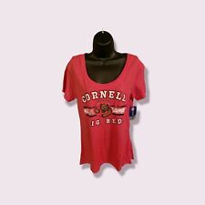 Cornell Big Red Low Neck Line T-Shirt - Womens Large. 1F